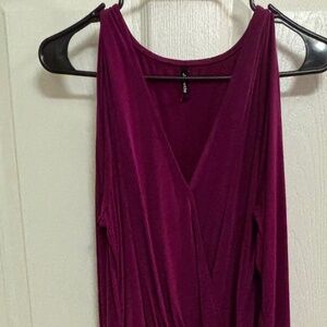 Plus Size Open-Shoulder Dress